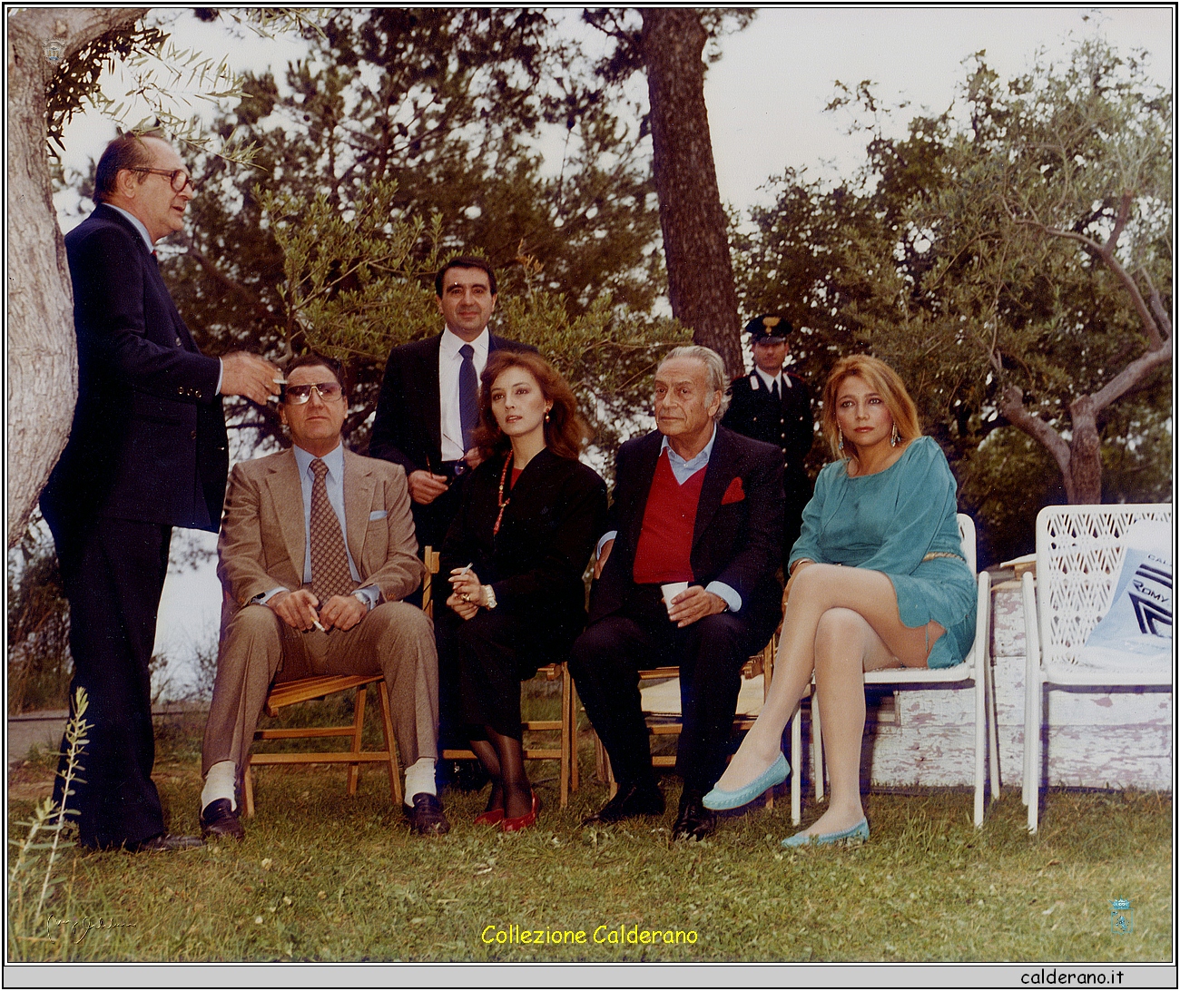 Pasquale Festa Campanile, Alberto Sordi, Maria Rosario Omaggio, Renato Guttuso e Mara Venier - 1984.jpg