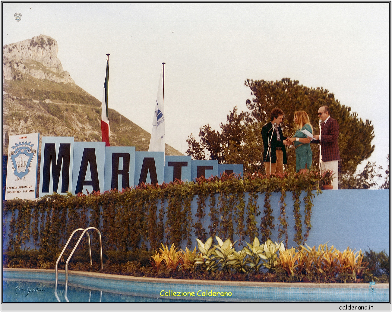 Francesco Nuti, Mara Venier e Lello Bersani - Premio Maratea 1983 1.jpg