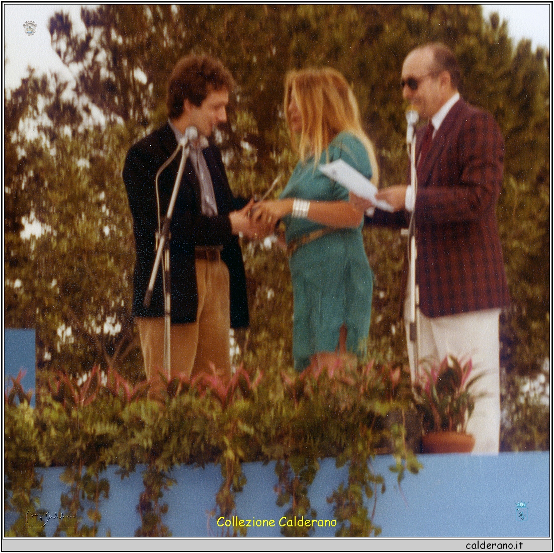 Francesco Nuti, Mara Venier e Lello Bersani - Premio Maratea 1983 2.jpg