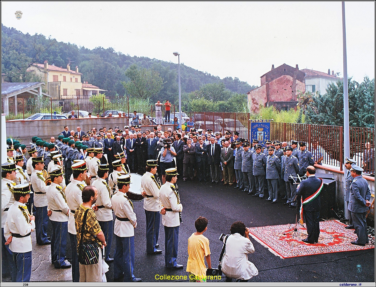 Inaugurazione della caserma della Guardia di Finanza con il Sindaco Antonio Brando - luglio 1990 01.jpg