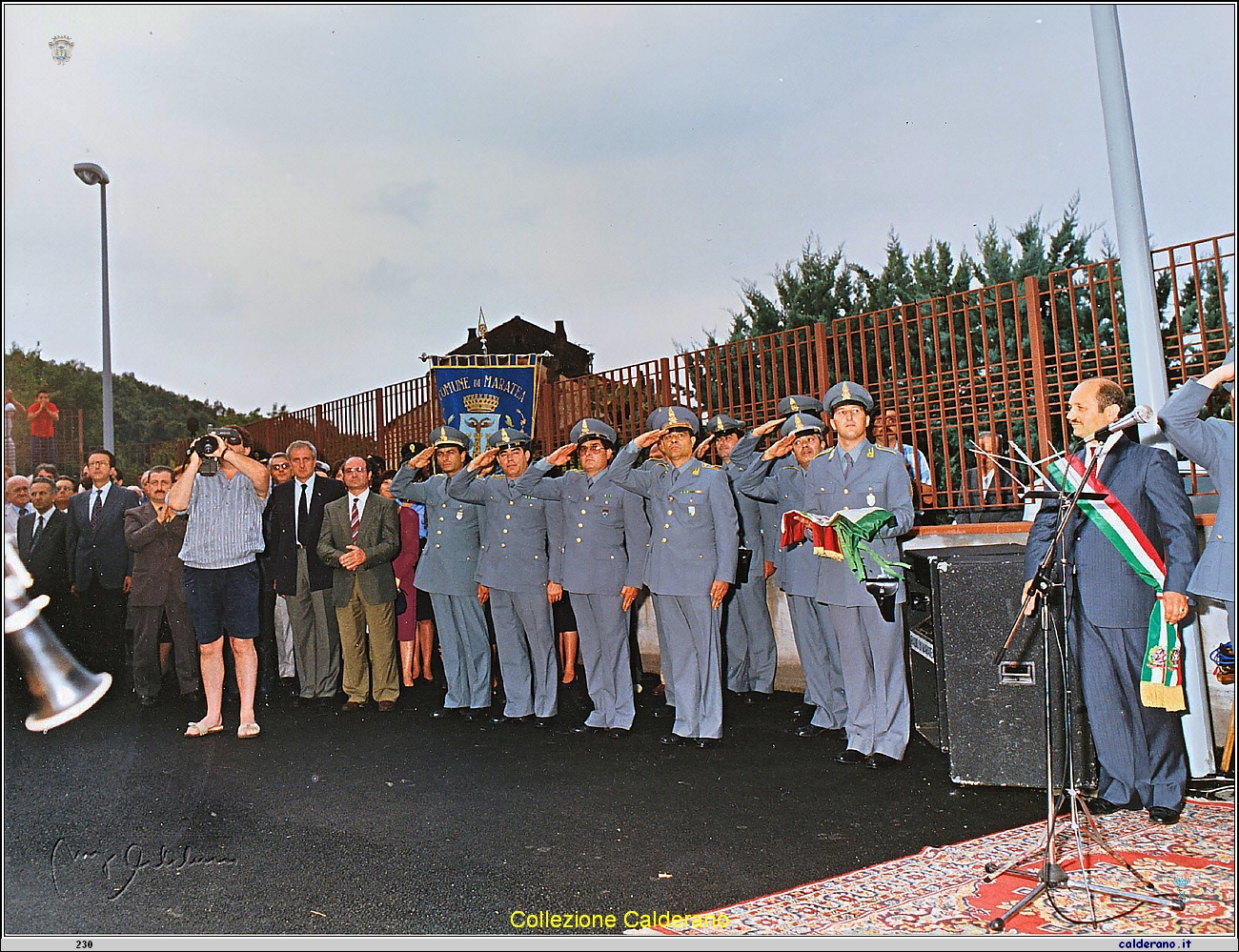 Inaugurazione della caserma della Guardia di Finanza con il Sindaco Antonio Brando - luglio 1990 02.jpg