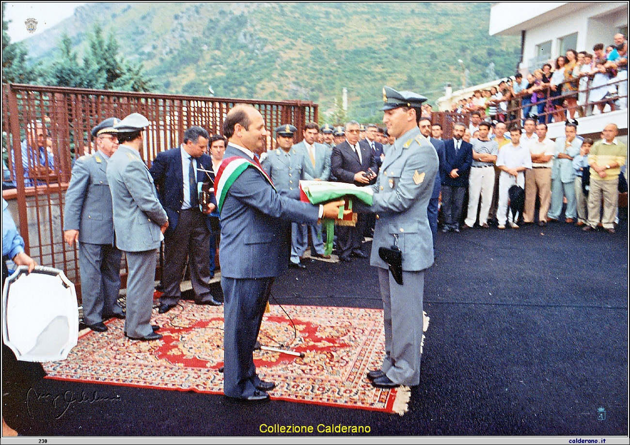 Inaugurazione della caserma della Guardia di Finanza con il Sindaco Antonio Brando - luglio 1990 06.jpg