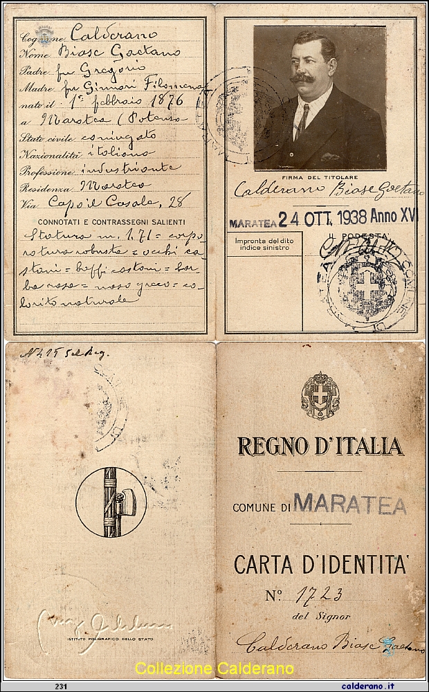 Carta d'Identita' di Biase Gaetano Calderano .jpg