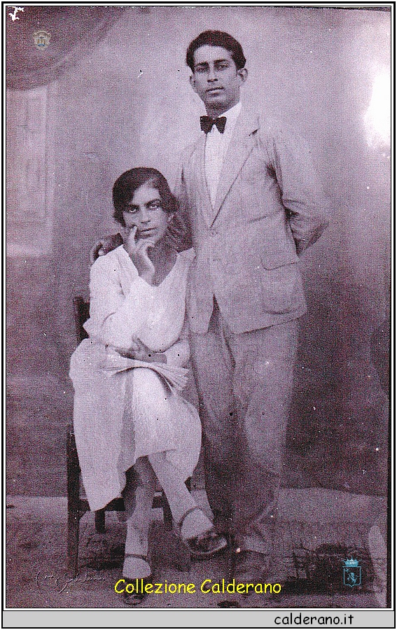 Anna Maria Mazzeo (Massa 1908 - Montevideo 1971) e Giuseppe Lagatta (Brefaro 1906 - Paysandu Uruguay 1986) il giorno del Matrimonio 15 agosto 1931 .jpg