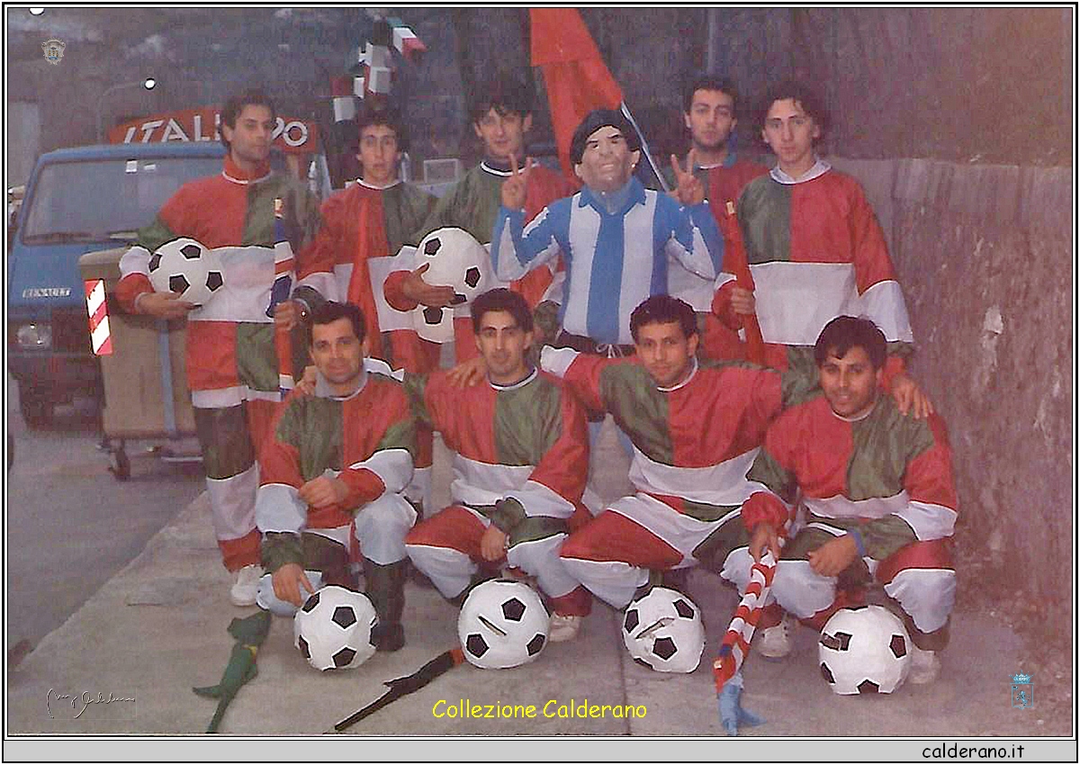 F.Pacchiano, B.Trotta, M.Ventapane, D.De Filippo, B.Limongi, F.Trotta, G.Meo, G.Labanca, B.Di Mingo e F.Vernicchiaro 1990.jpg